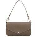 Delami Vera Pelle Luksuzna ženska kožna torba preko ramena Zinta, taupe boje