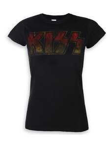 Metalik majica žensko Kiss - Classic Logo - ROCK OFF - KISSTS01LB