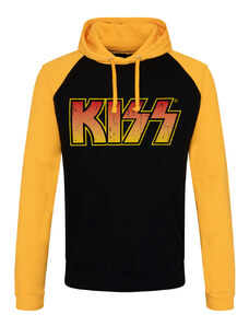 Majica s kapuljačom muško Kiss - Distressed Logotype - HYBRIS - ER-36-KISS004-H68-10-BKYE