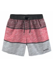 BENCH Kupaće hlače 'Mac' siva / prljavo roza / bordo