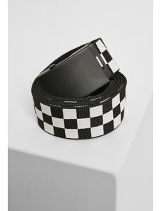 Urban Classics Accessoires Adjustable Checker Belt Black/White