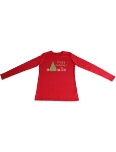 Ivanka moda d.o.o. Ivanka moda Majica crvena - Happy holidays