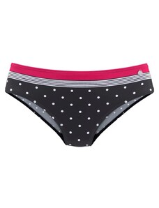 LASCANA Bikini donji dio ružičasto crvena / crna / bijela
