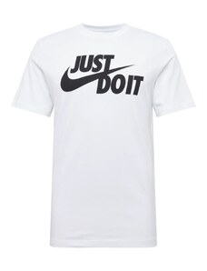 Nike Sportswear Majica 'Swoosh' crna / prljavo bijela