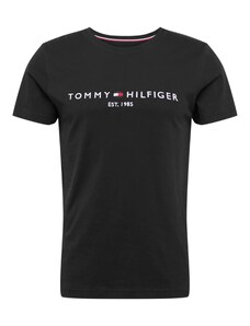 TOMMY HILFIGER Majica mornarsko plava / crna / bijela