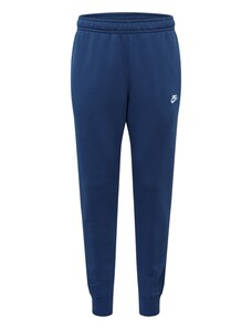 Nike Sportswear Hlače 'Club Fleece' morsko plava / bijela