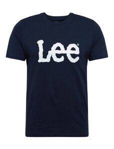 Lee Majica 'Wobbly Logo Tee' mornarsko plava / bijela