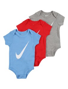 Nike Sportswear Dječji bodi plava / siva melange / crvena / bijela