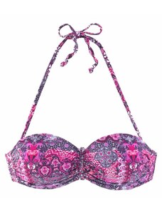 BUFFALO Bikini gornji dio 'Happy' patlidžan / roza / roza