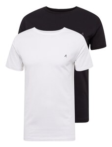 REPLAY Majica crna / bijela