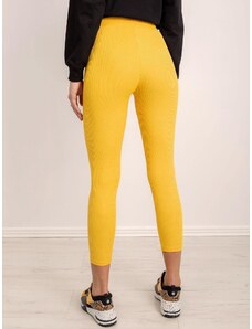 Fashionhunters BSL žute prugaste hlače