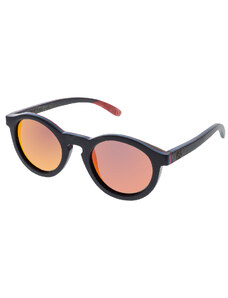 VeyRey Sunčane naočale drveni polarizator ovalni Grab crvene naočale