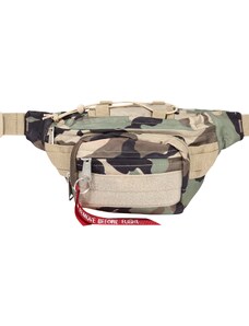 ALPHA INDUSTRIES Pojasna torbica 'Tactical' bež / smeđa / zelena / crna