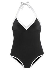 LASCANA Jednodijelni kupaći kostim crna / bijela