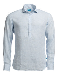 Panareha Men's Linen Popover Shirt MAMANUCA light blue
