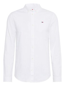 Tommy Jeans Košulja 'Oxford' mornarsko plava / svijetlocrvena / bijela