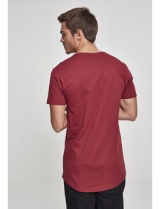 UC Men Shaped long t-shirt in burgundy color