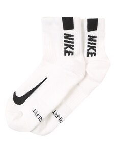 NIKE Sportske čarape 'Multiplier' crna / bijela