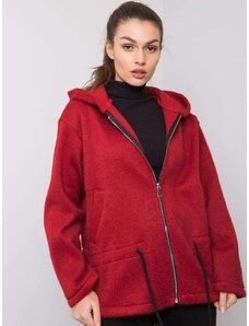 Fashionhunters Chestnut coat with hood