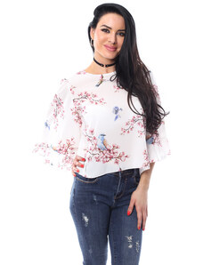Jessyss Široka bluza s uzorkom trešnjinih cvjetova