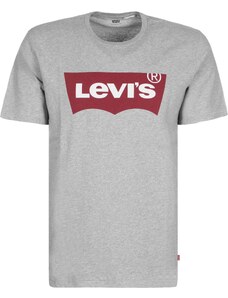 LEVI'S  Majica 'Graphic Set In Neck' siva melange / trešnja crvena / bijela