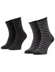 Set od 2 para unisex visokih čarapa Tommy Hilfiger