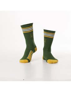 FASARDI Men's green sports socks with inscription
