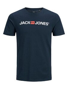 JACK & JONES Majica 'Essentials' tamno plava / pastelno crvena / bijela