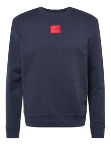 HUGO Sweater majica 'Diragol' mornarsko plava / svijetlocrvena