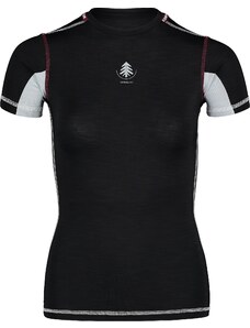 Nordblanc Crna ženska laka majica osnovnog sloja odjeće PLANT