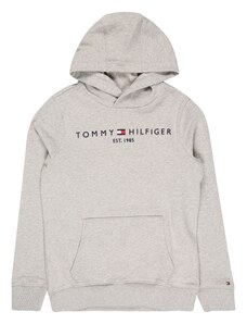 TOMMY HILFIGER Sweater majica noćno plava / siva melange / svijetlocrvena / bijela