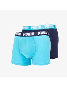 Puma 2 Pack Basic Boxers Aqua Blue