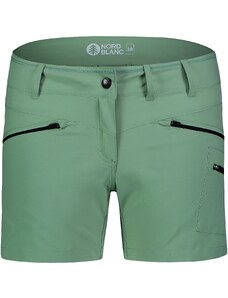 Nordblanc Zelene ženske lagane outdoor kratke hlače SIMPLICITY