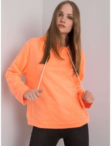 Fashionhunters Fluo orange hoodie by Ema