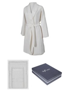 SOFT COTTON Ženski kupaonski ogrtač SELYA + ručnik + kupaonski ručnik + poklon kutija