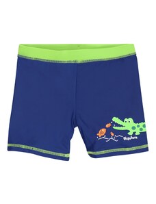 PLAYSHOES Kupaće hlače 'Krokodil' kraljevsko plava / neonsko zelena / pastelno narančasta