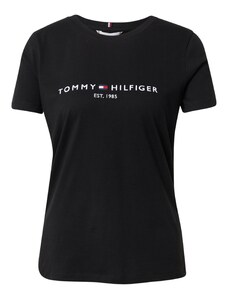 TOMMY HILFIGER Majica crna / bijela