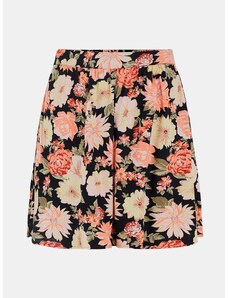 Pink-black floral skirt Pieces Nya - Women