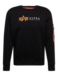 ALPHA INDUSTRIES Sweater majica šafran / crvena / crna / bijela