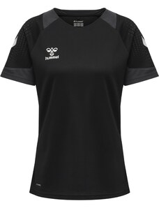 Hummel Tehnička sportska majica siva / crna / bijela