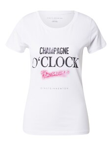 EINSTEIN & NEWTON Majica 'Champagne O´clock' roza / crna / bijela