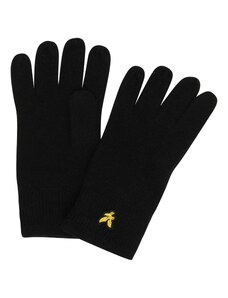 Lyle & Scott Klasične rukavice zlatna / crna