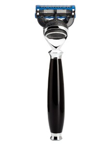 Mühle 5-blade razor from MÜHLE, Gillette Fusion, handle material high-grade resin black