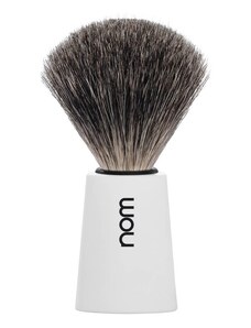 Mühle CARL shaving brush, pure badger, handle material plastic White