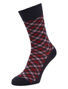 FALKE Čarape 'Smart Check' tamno plava / crvena / crna / bijela