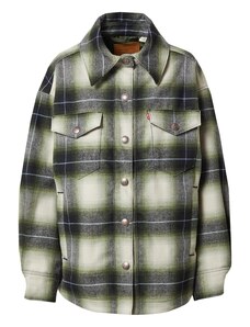 LEVI'S  Prijelazna jakna 'Wool Shacket' pastelno zelena / svijetlozelena / crna
