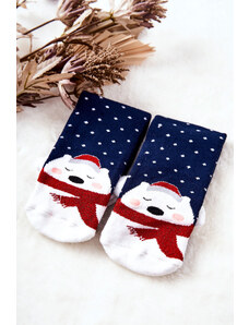 Kesi Christmas Socks Teddy Bears Navy Blue