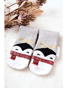 Kesi Christmas Socks Penguin Grey