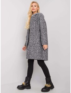 Fashionhunters Cordelia grey coat with hood OCH BELLA