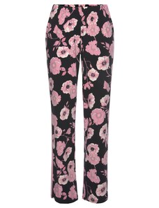 LASCANA Pidžama hlače roza / crna
